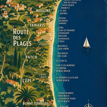 Sunny Flat St Tropez - By Maisons De Charloc Homes Daire *